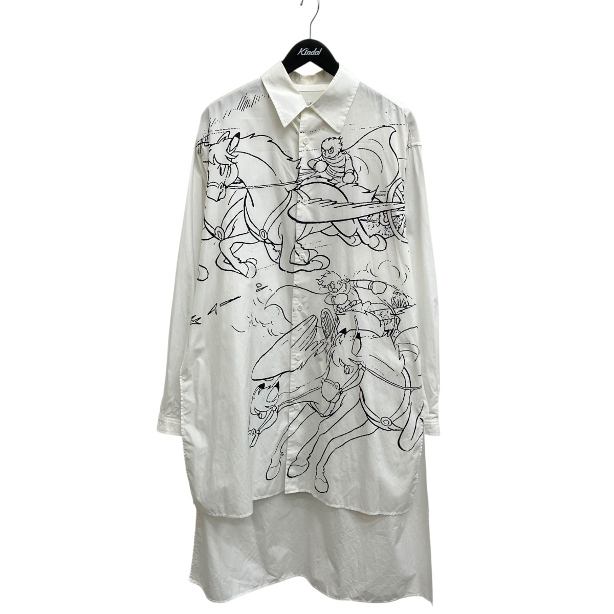【中古】 Yohji Yamamoto pour homme　 長袖シャツ HH-B81-847 ホワイト サイズ：3 【150426】（ヨウジヤマモトプールオム）
