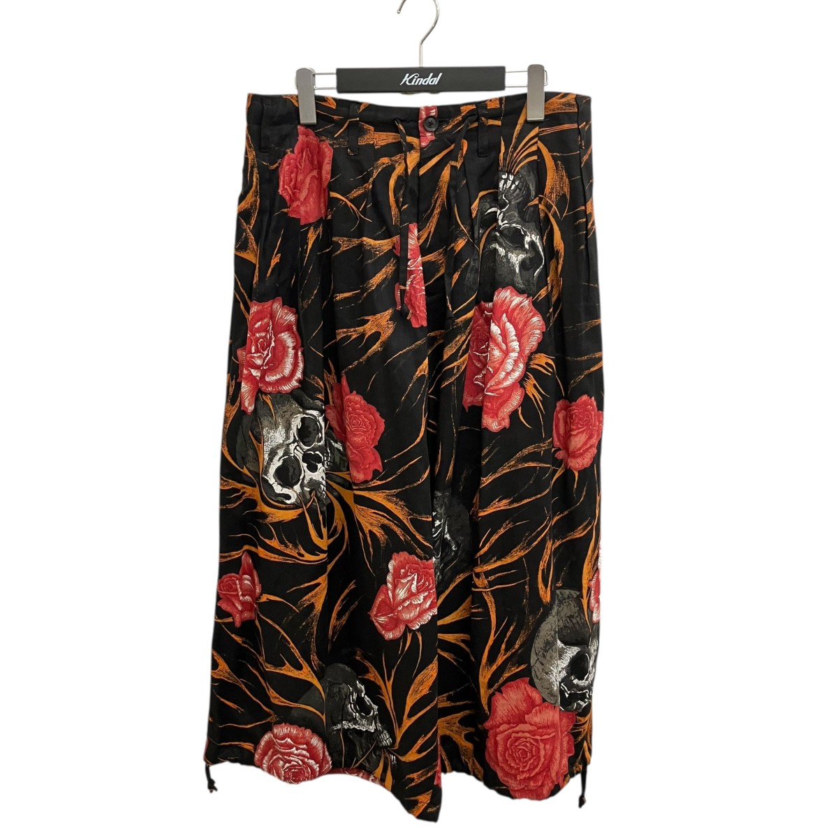 【中古】\u003cBR\u003eBLACK Scandal Yohji Yamamoto\u003cBR\u003e19SS Skull Print Baloon Pants ズボン下 HH-P93-310 黒いこと×赤いこと×オレンジ色 大きさ：2\u003cBR\u003e【必要経費思いかえす】