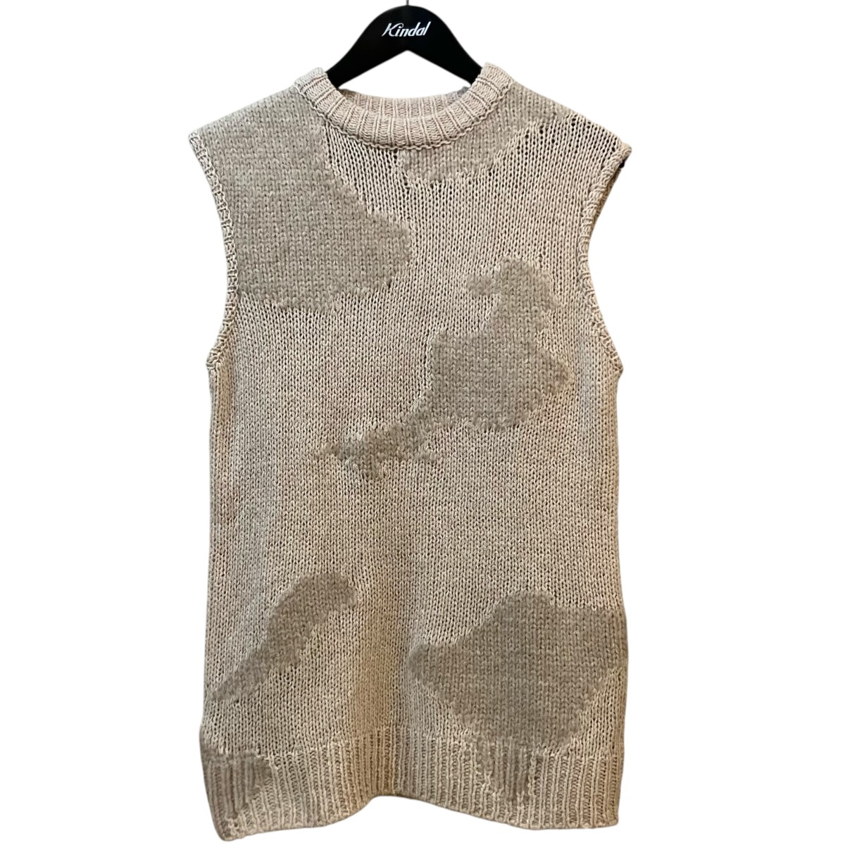 【中古】 HELIOT EMIL　 25SS ニットベスト 07132534 ベージュ サイズ：XS 【150426】（ヘリオット・エミル）