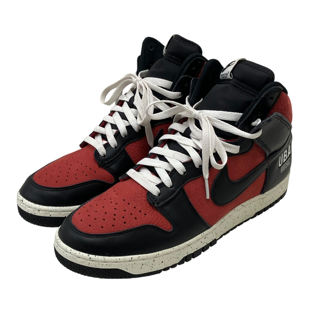 【中古】<br>NIKE×UNDERCOVER<br>【DUNK HI 1985】 ハイカットスニーカー レッド サイズ：27cm<br>【価格見直し】