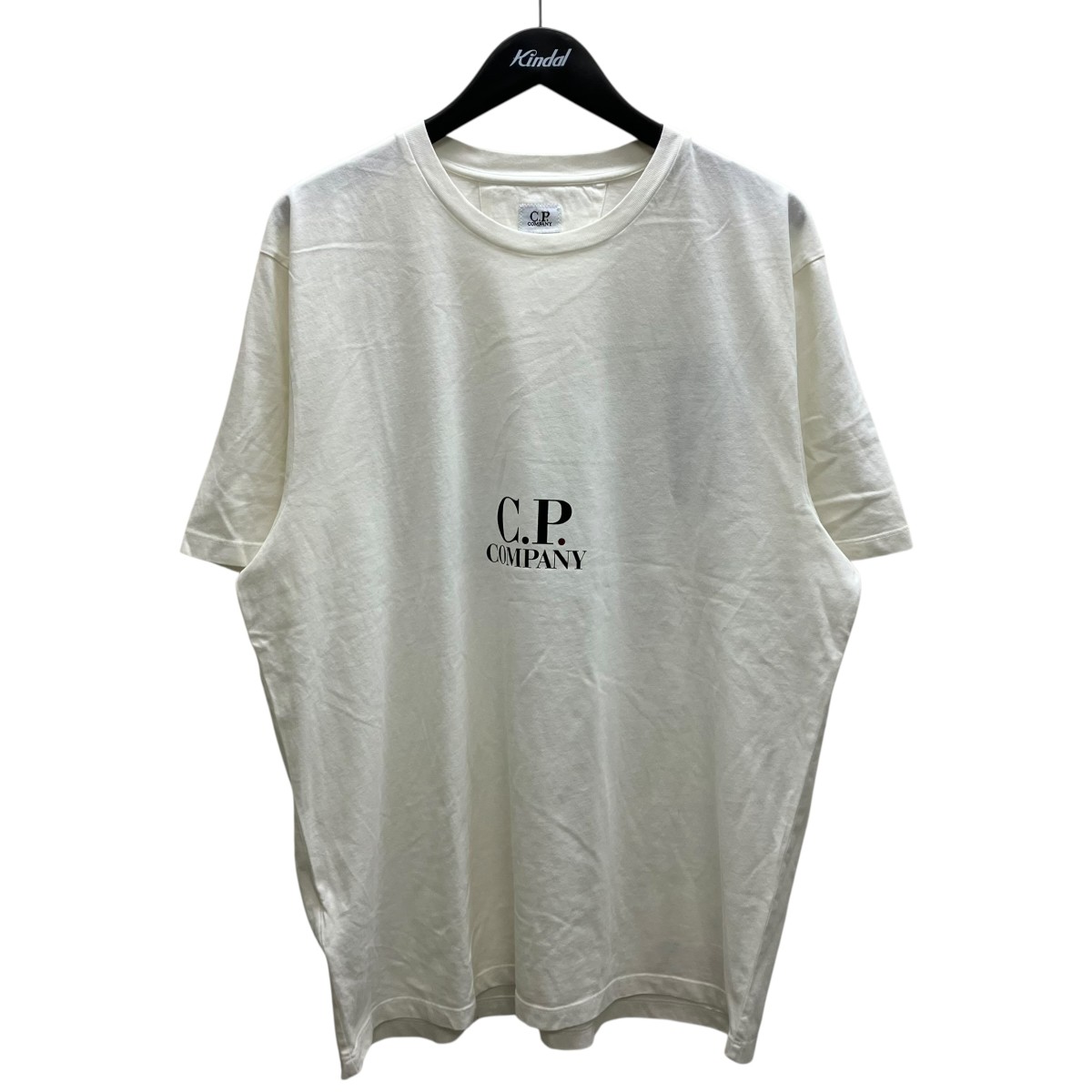 【中古】 C．P COMPANY　 ロゴプリントTシャツ ホワイト サイズ：XL 【150426】（シーピーカンパニー）