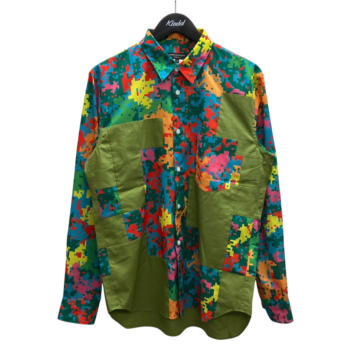 【中古】 COMME des GARCONS HOMME　 25AW 総柄シャツ マルチカラー サイズ：S 【150426】（コムデギャルソンオム）