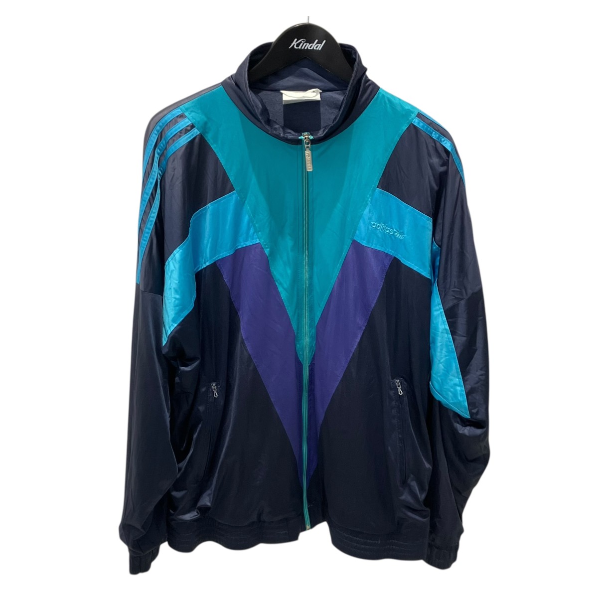 【中古】 adidas　 銀タグ 万国旗タグ トラックジャケット ネイビー サイズ：F180 【150426】（アディダス） 7,095円