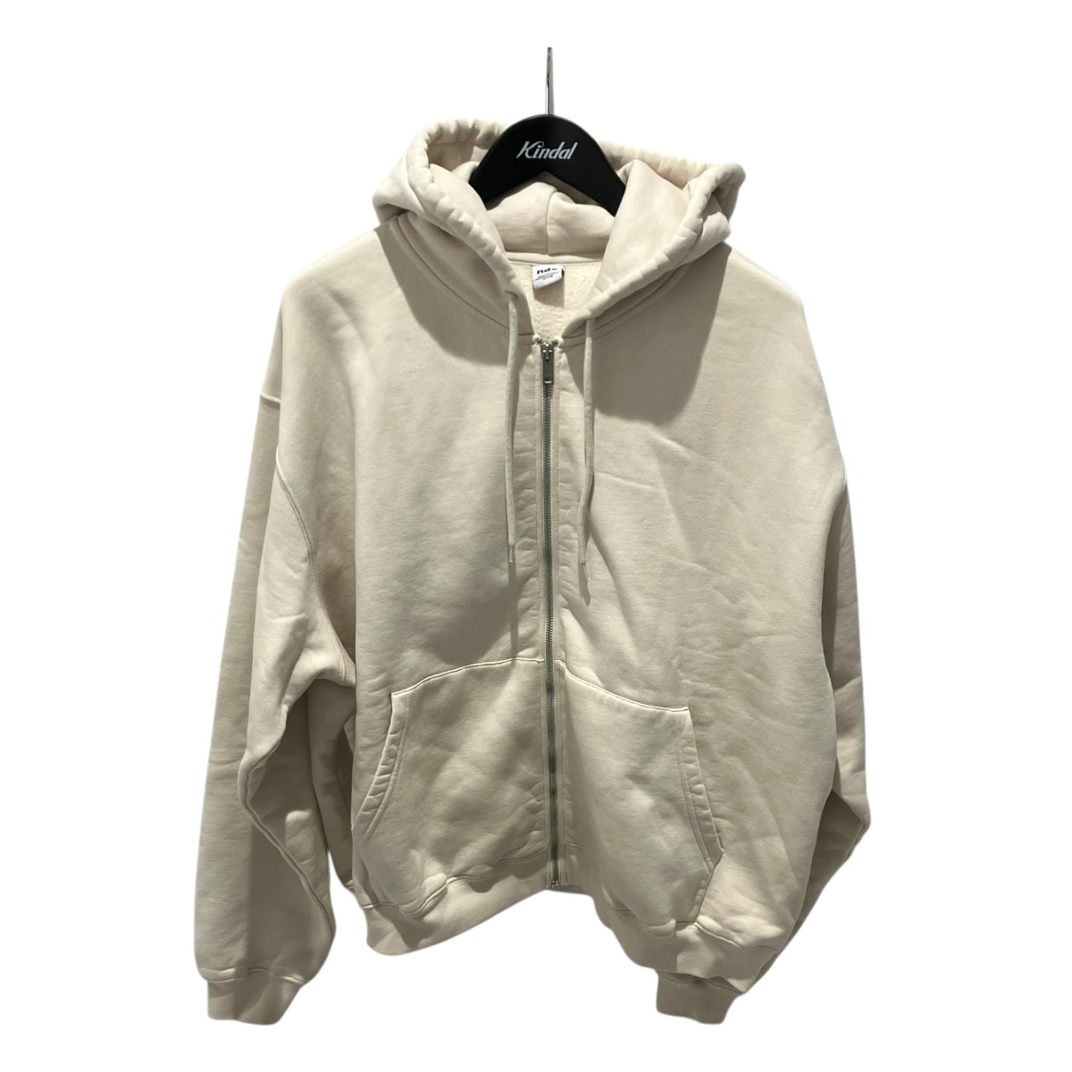 【中古】 ndx　 Bshop 別注 ジップパーカー パーカー 535535 ホワイト サイズ：L 【150426】（エヌディーエックス）