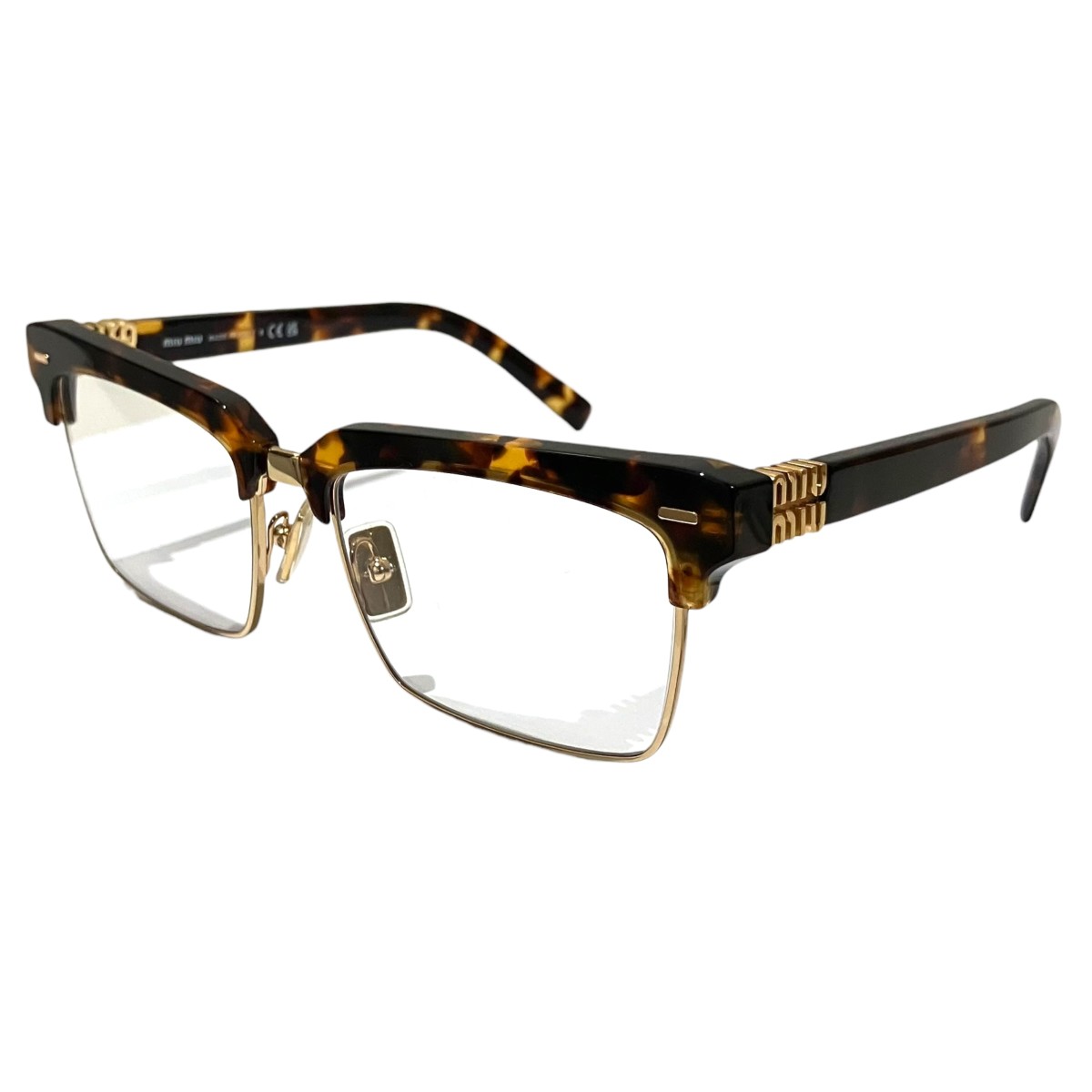 【中古】MIU MIU眼鏡 VMU11X ＶＡＵ１０１ サイズ：54□17-140【価格見直し】｜ブランド古着のカインドオル