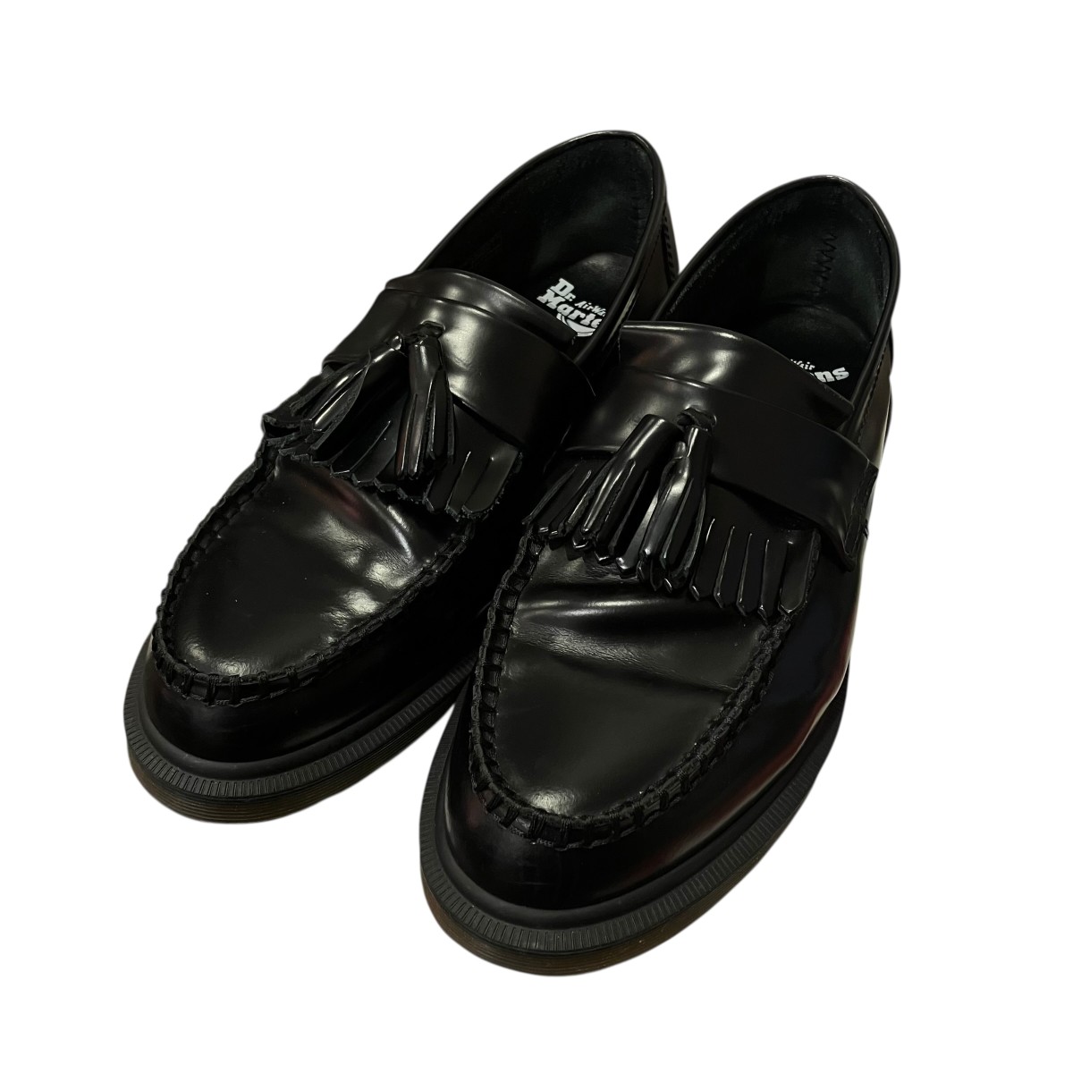 【中古】\u003cBR\u003eDr．Martens\u003cBR\u003eADRIAN タッセルローファー 黒いこと 大きさ：41\u003cBR\u003e【通貨価値思いなおす】