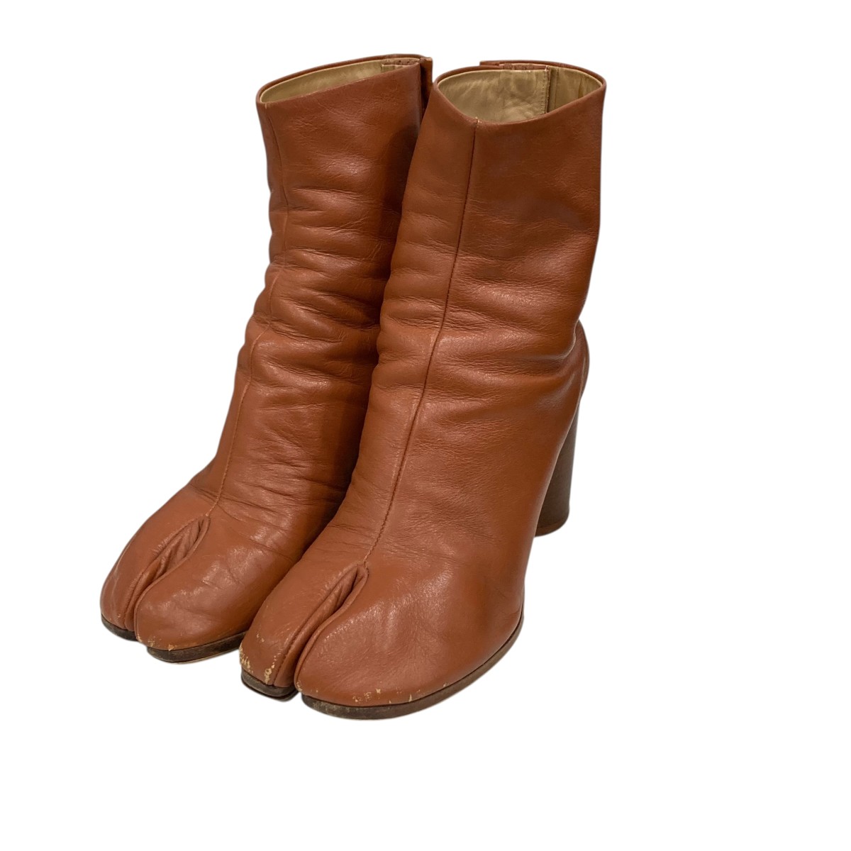 【中古】 Maison Margiela　 足袋ブーツ S58WU0136 ブラウン サイズ：39 【150426】（メゾンマルジェラ）