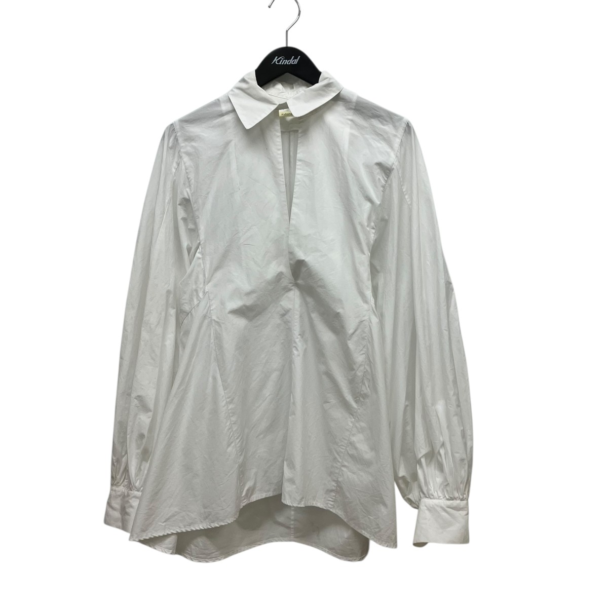 【中古】 HARUNOBUMURATA　 ボリュームスリーブ長袖ブラウス HM23S716-TAK01 ホワイト サイズ：38 【150426】（ハルノブムラタ）