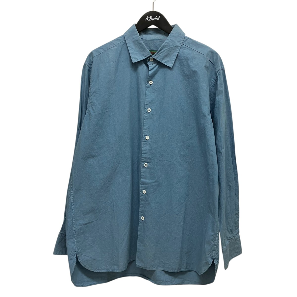 【中古】 CASEY CASEY オーバーダイシャツ スカイブルー サイズ:S 【150426】(ケイシーケイシー)