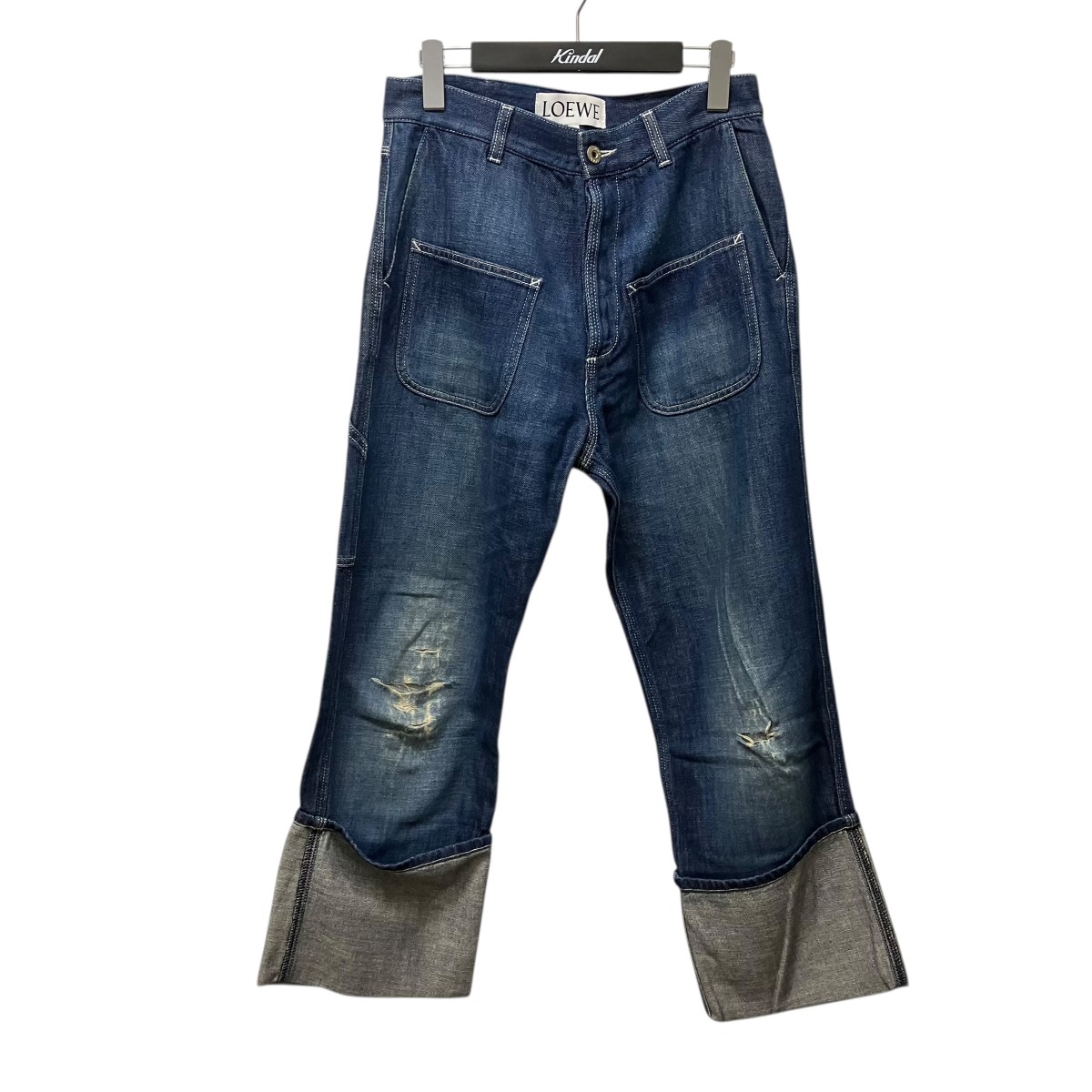 【中古】 LOEWE フィッシャーマンデニムパンツ H2172050IB インディゴ サイズ:44 【150426】(ロエベ)
