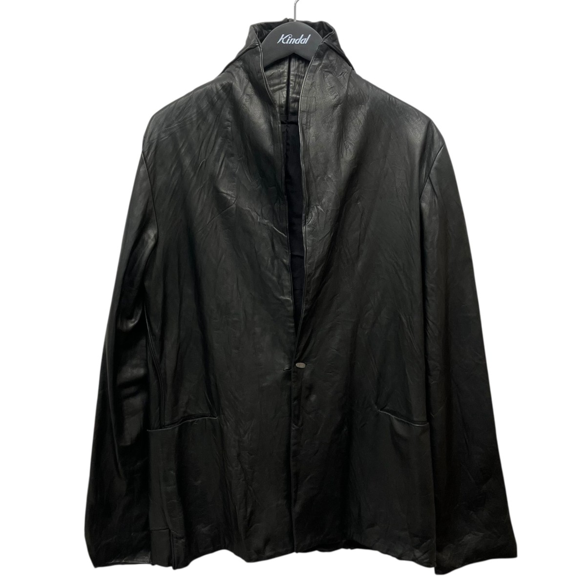 【中古】 m．a+　 レザージャケット ブラック 【150426】（エムエークロス）