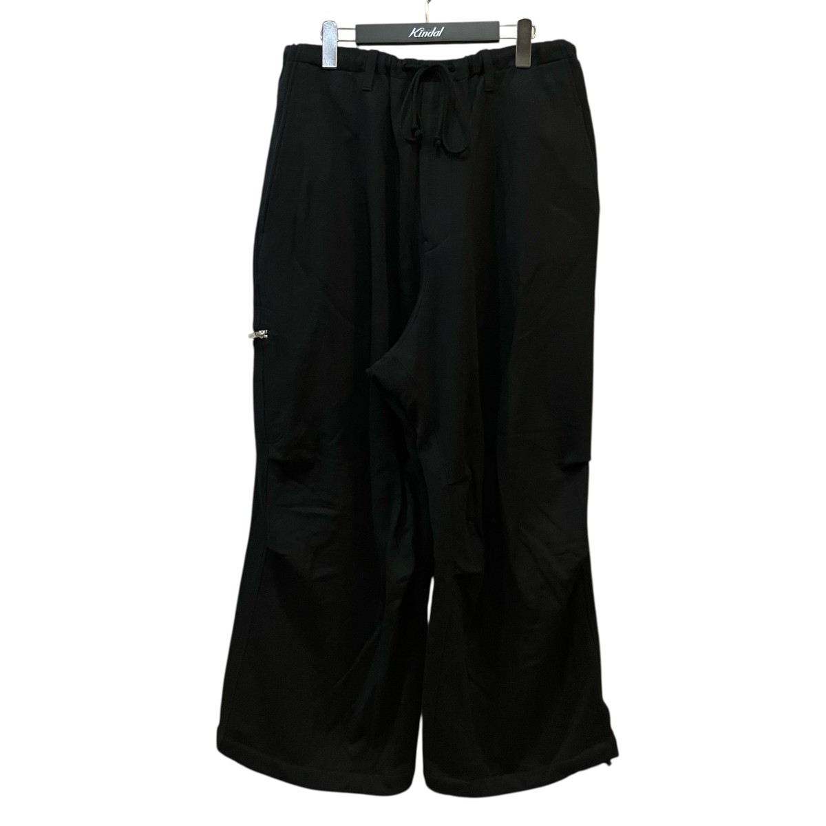 【中古】 s’yte　 「FRENCH TERRY KNEE TUCK WIDE PANT」 フレンチタックワイドパンツ UB P17 008 ブラック サイズ：2 【160426】（サイトヨウジヤマモト）