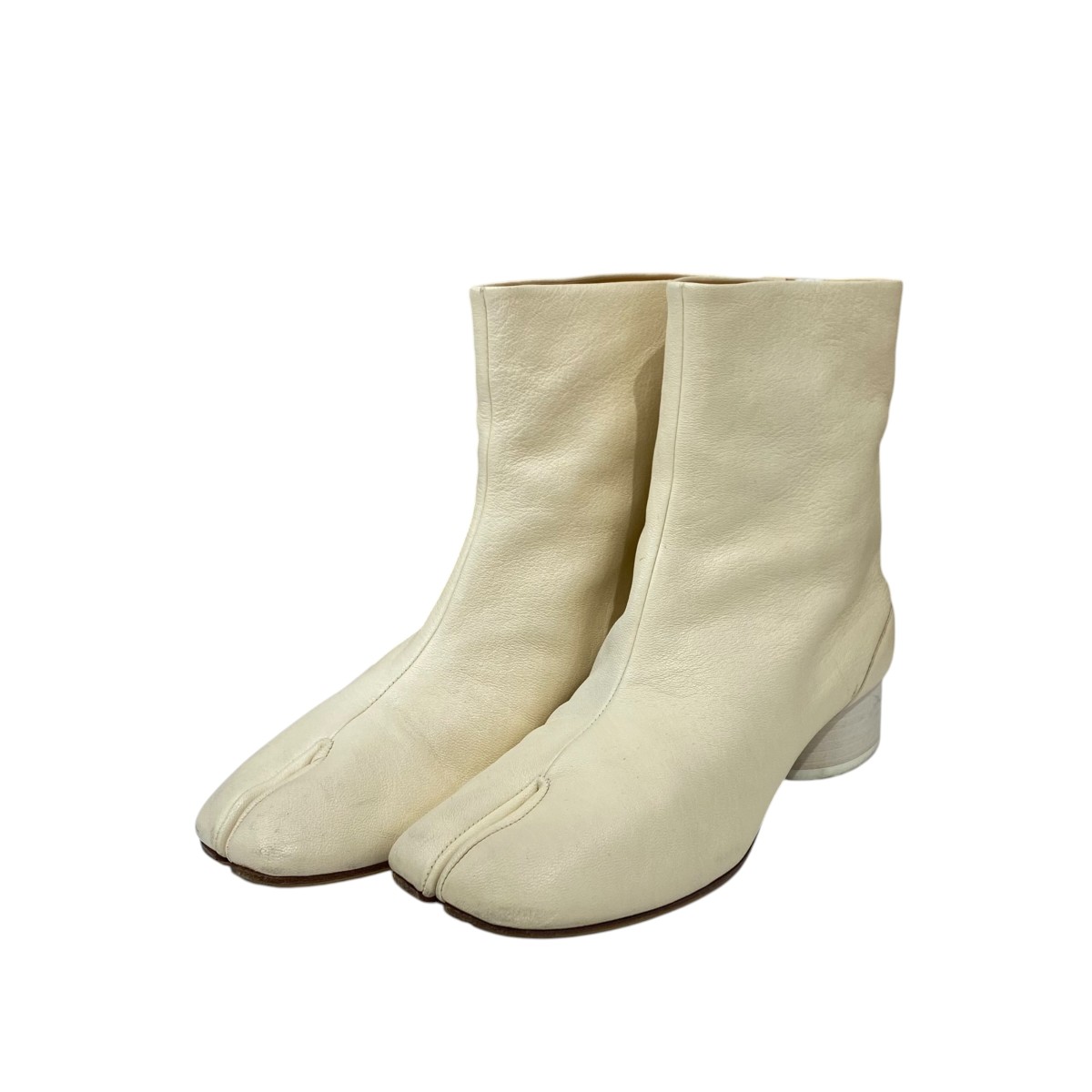 【中古】Maison Margiela 足袋ブーツ Tabi Boots S58WU0273 象牙色 大きさ：38 【150426】（メゾンマルジェラ）