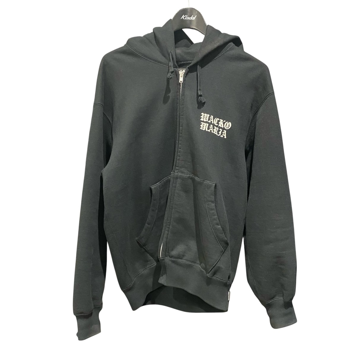 【中古】WACKO MARIA　ジップパーカー ブラック サイズ：S 【150426】（ワコマリア）｜ブランド古着のカインドオル