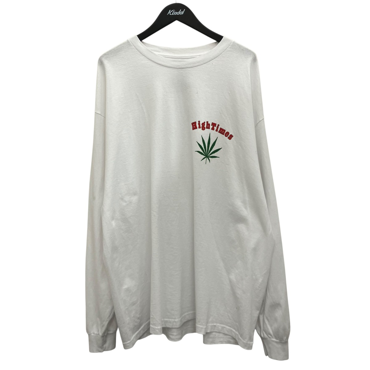 【中古】 WACKO MARIA　 24SS 【HIGHTIMES CREW NECK LONG SLEEVE T-SHIRT】 プリント長袖Tシャツ HIGHTIMES-WM-LT03 ホワイト サイズ：XXL 【150426】（ワコマリア）