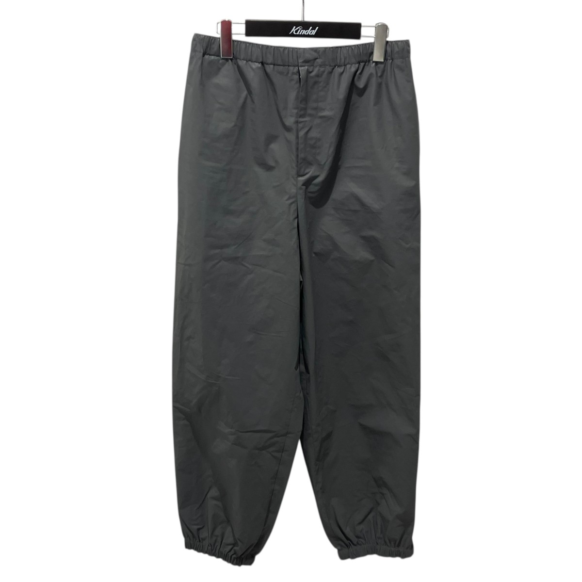 【中古】JIL SANDER 26SS 裾ZIPコーティングコットンlトラックパンツ イージーパンツ J22KA0328 J46407 グレー サイズ:50 【150626】(ジルサンダー)|ブランド古着のカインドオル
