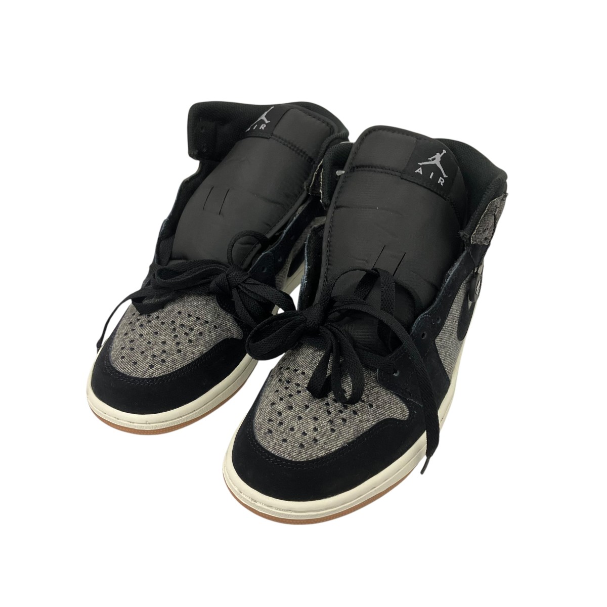 【中古】 NIKE　 ハイカットスニーカー グレー×ブラック サイズ：28.5cm 【160426】（ナイキ）