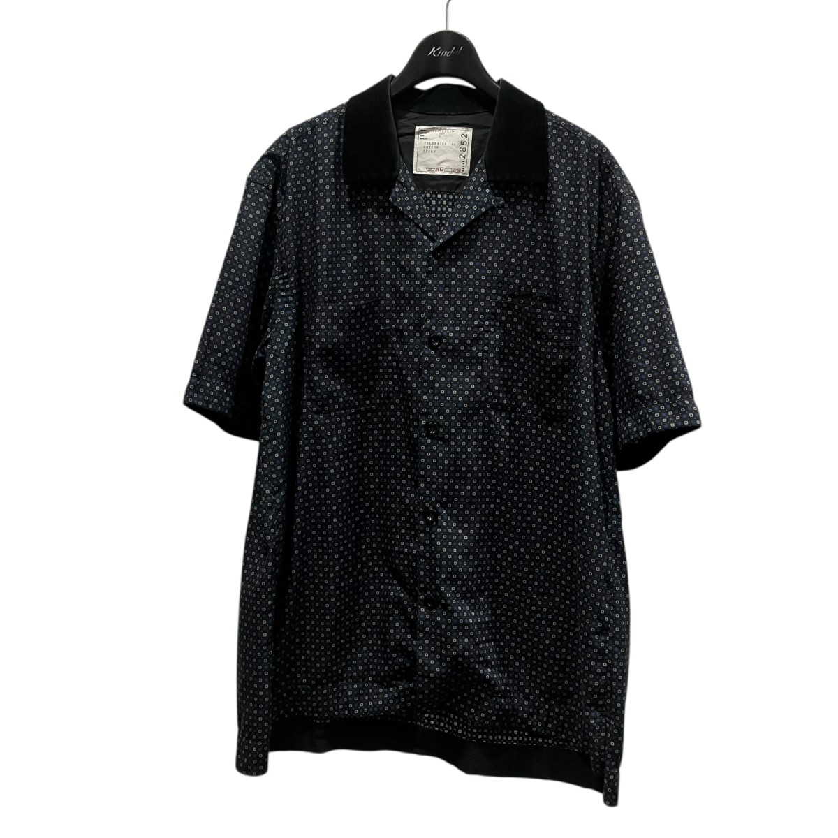 【中古】 sacai　 半袖シャツ 22-02852M ネイビー サイズ：3 【160426】（サカイ）