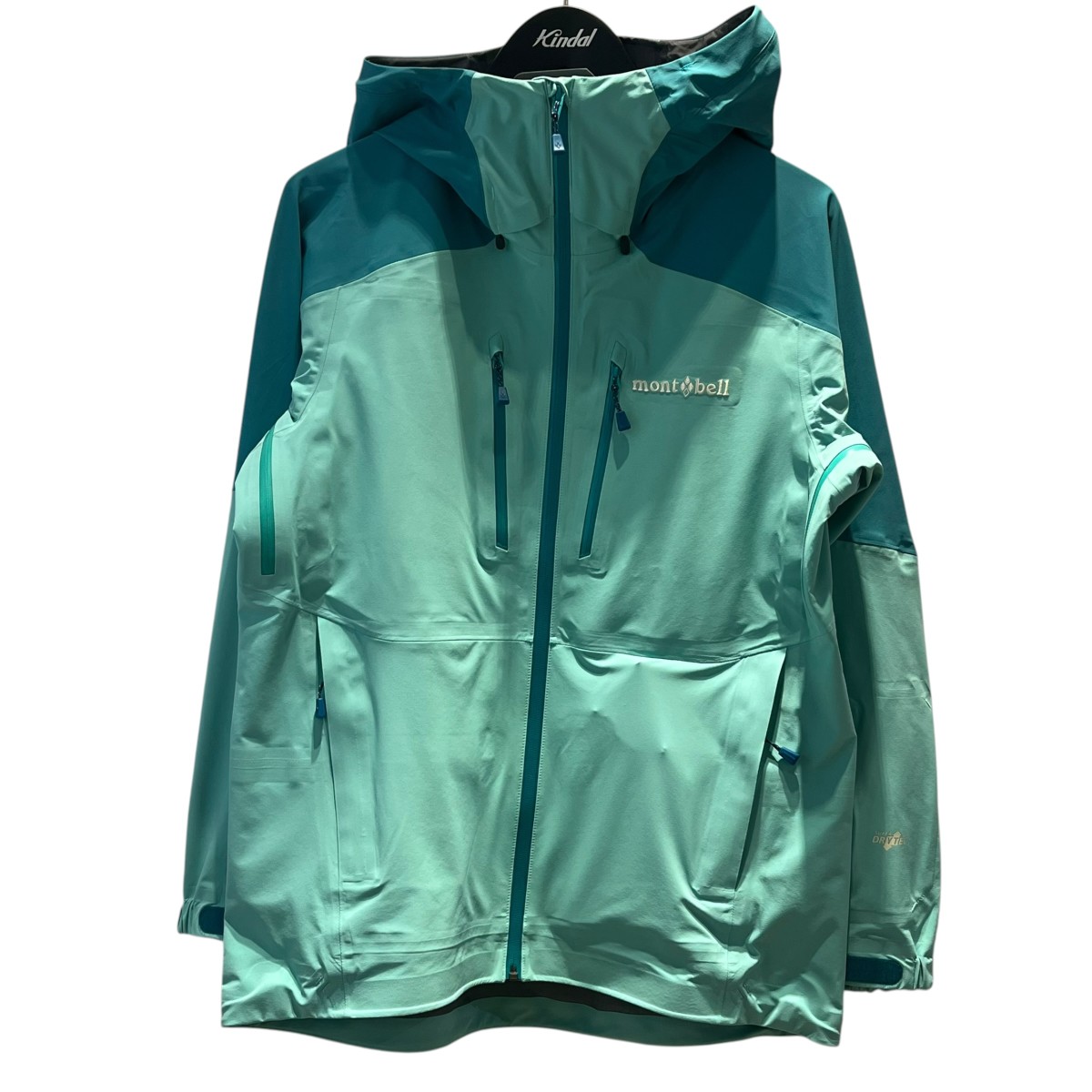 【中古】mont-bell パウダートラックパーカ 1102583 青緑色 大きさ：M 【160426】（モン呼びりん）