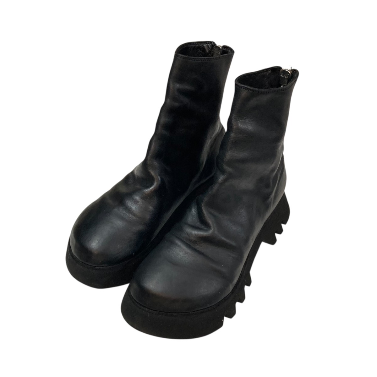 【中古】GUIDI HORSE FULL GRAIN ブーツ ZO08V 黒いこと 大きさ：40 1/2 【160426】（グイディ）