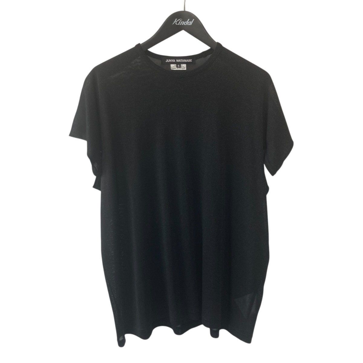 【中古】 JUNYA WATANABE CDG　 ラメ半袖カットソー JO-T026 ブラック サイズ：S 【170426】（ジュンヤワタナベコムデギャルソン）