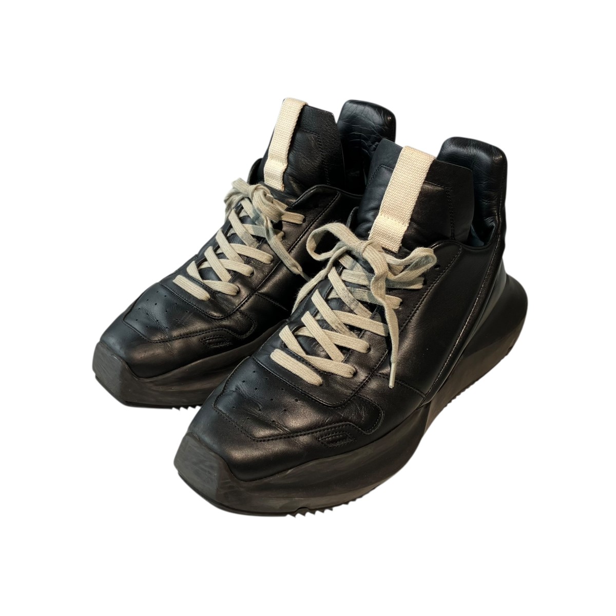【中古】RICK OWENS GETH RUNNER スニーカー 01B1814 黒いこと 大きさ：41 1/2 【170426】（リックオウエンス）