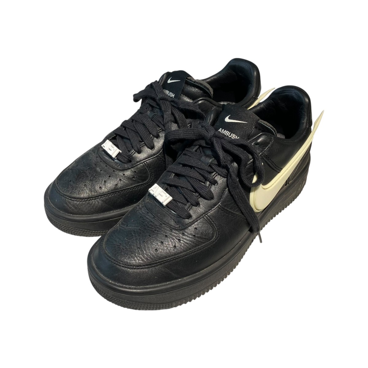 【中古】 NIKE×AMBUSH　 Air Force 1 Low スニーカー DV3464-001 ブラック サイズ：25.5 【170426】（ナイキ×アンブッシュ）