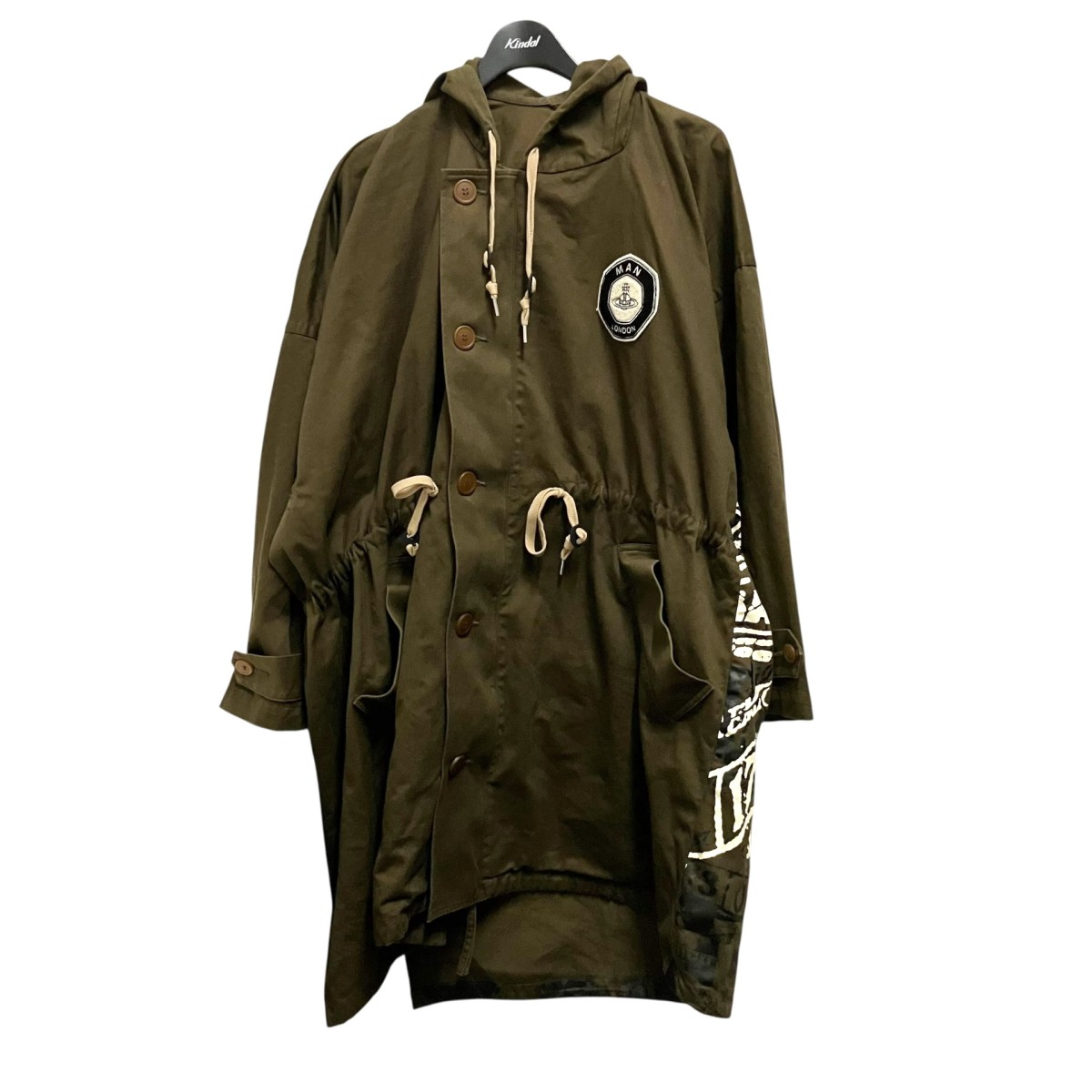 【中古】Vivienne Westwood man　MAN RUBBIISH モッズコート MK13909 グリーン 【170426】（ヴィヴィアンウエストウッドマン）｜ブランド古着のカインドオル