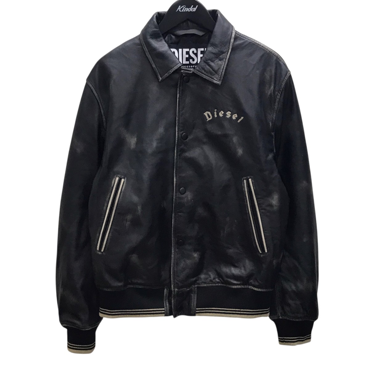 【中古】DIESEL NEW-LAKER-LE スタジャン 黒いこと 大きさ：M 【170426】（ディーゼル）
