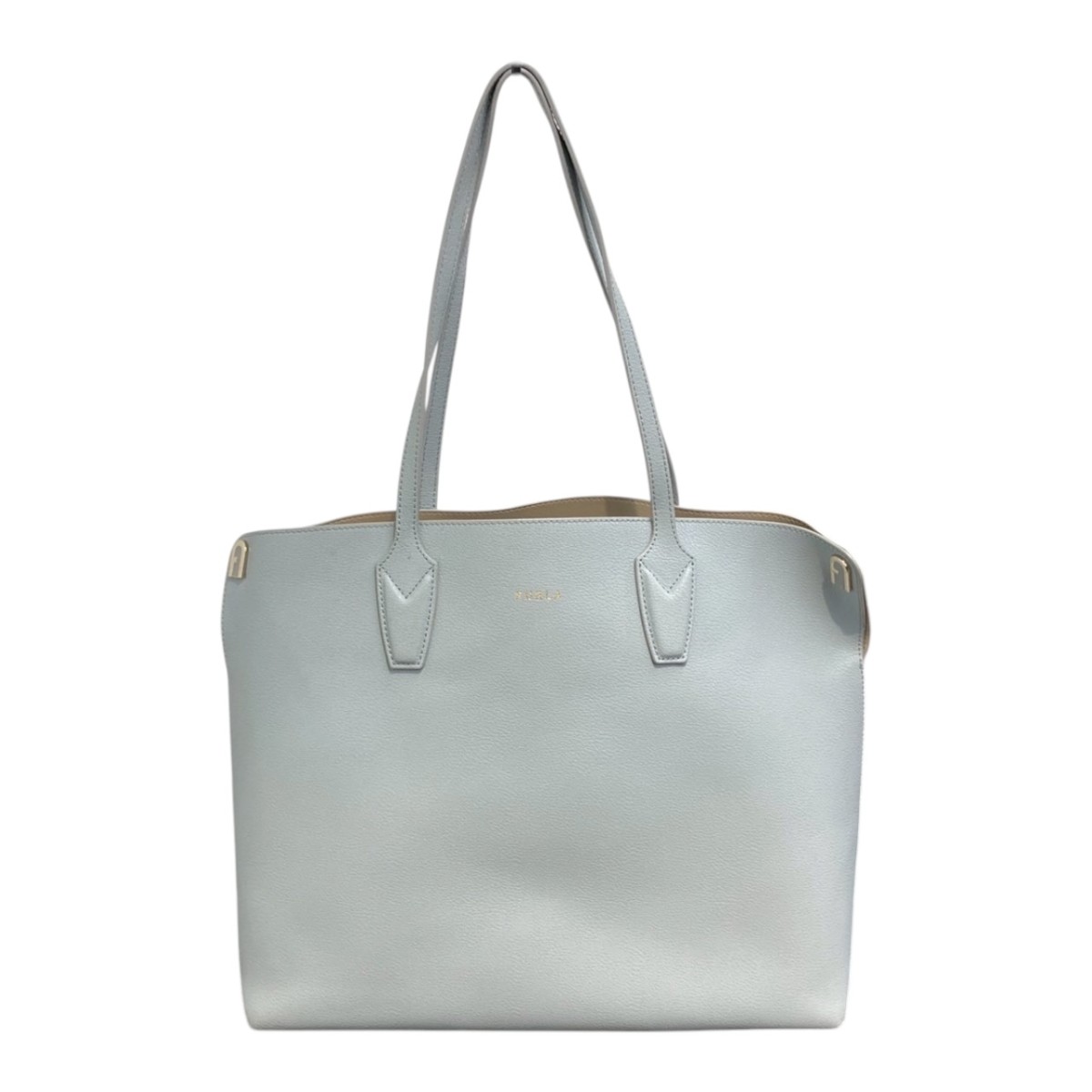 【中古】FURLA paradaiso ハンドバック 天の原青色 【170426】（フルラ）