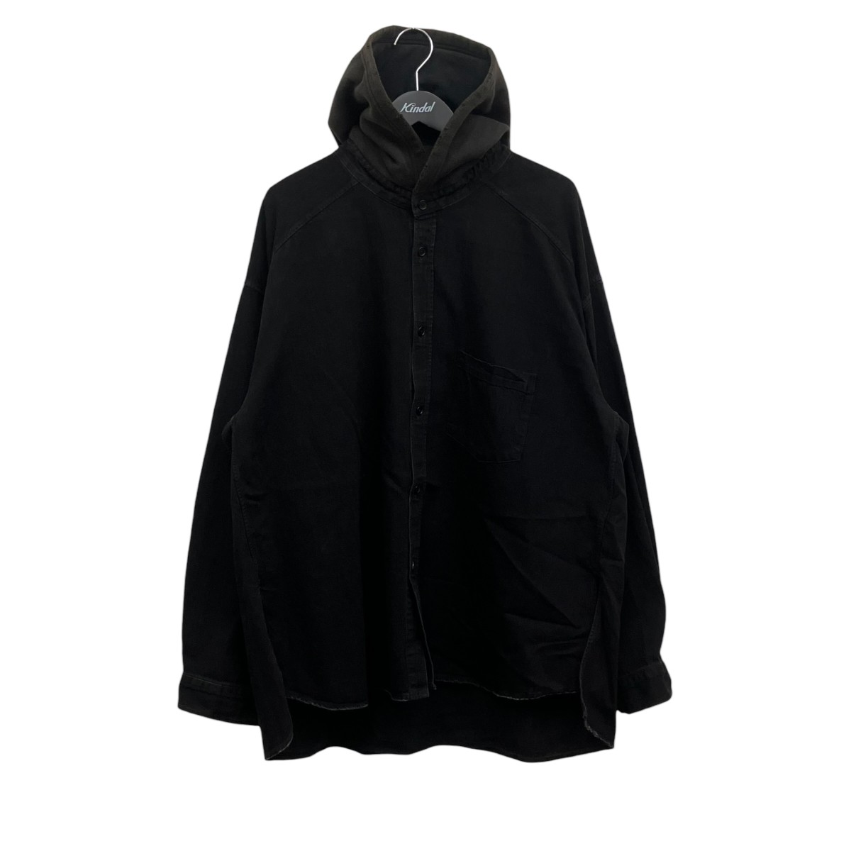 【中古】 ANCELLM　 DENIM HOODIE SHIRT フーデッドデニムシャツ ブラック サイズ：2 【170426】（アンセルム） 28,195円