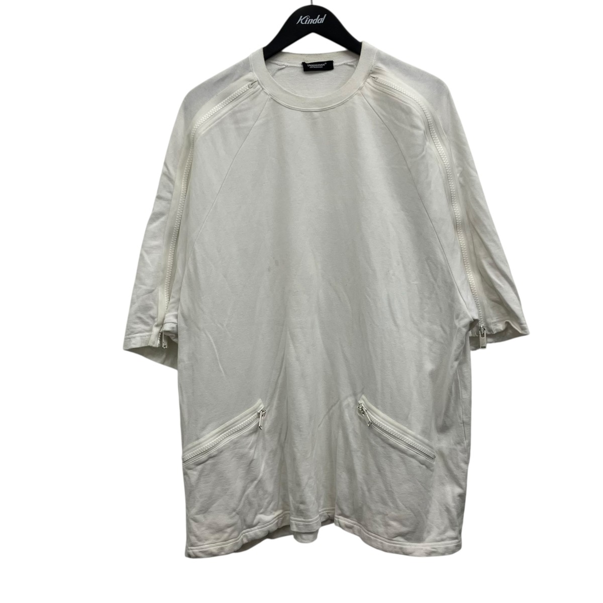 【中古】UNDERCOVER 袖ジップ半袖BIG流汗 白いこと 大いさ：3 【170426】（アンダー押しかぶせる） メンズファッション-トップス