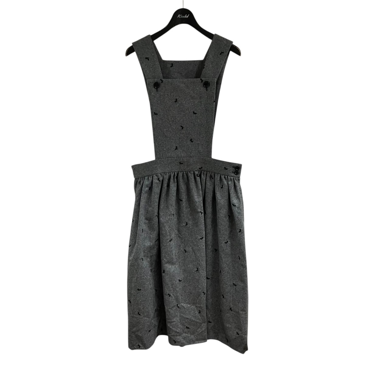 【中古】COMME des GARCONS GIRL ノースリーブ衣装 薄墨色 大きさ：S 【170426】（コムデギャルソンガール）