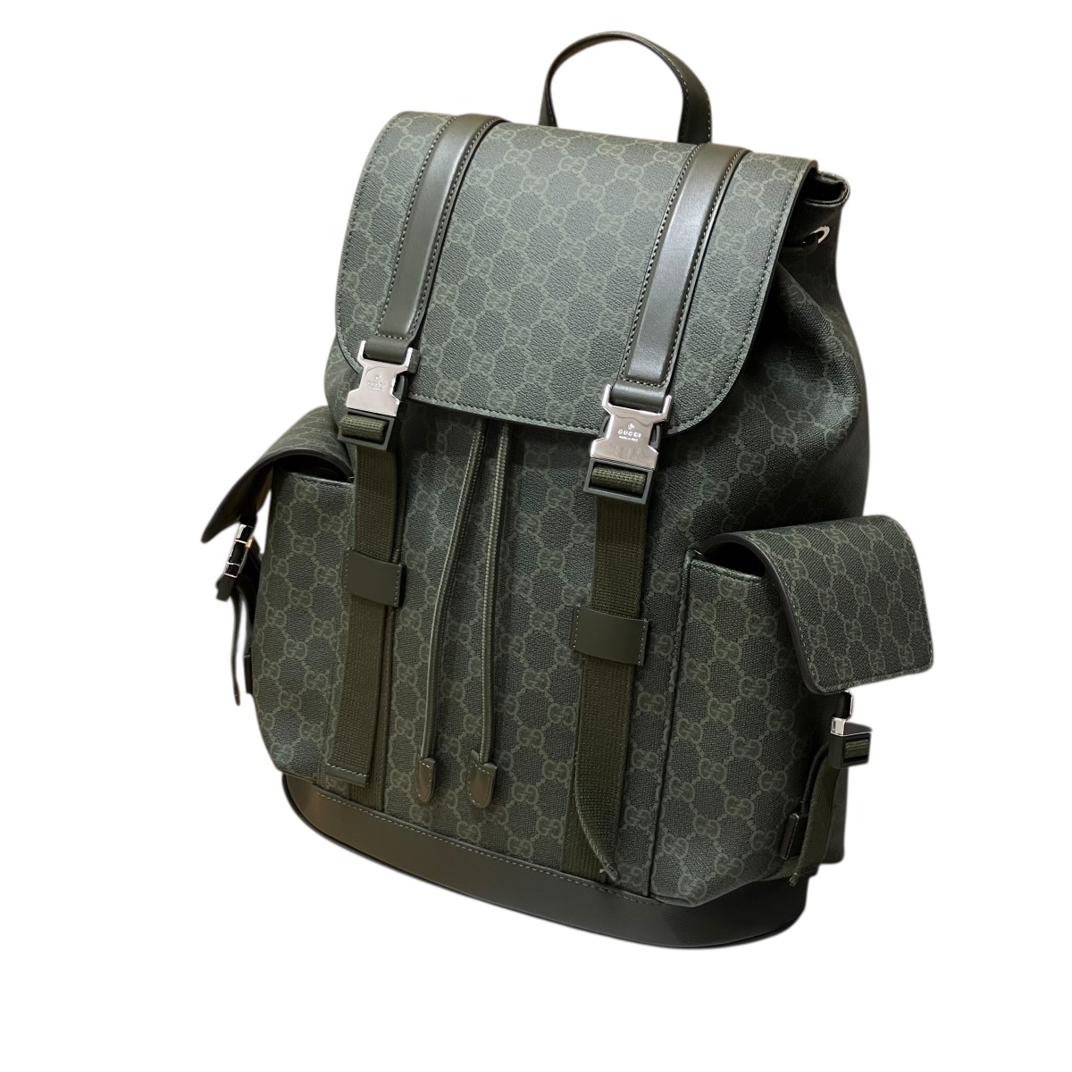 【中古】GUCCI GGお定まり背嚢 緑であること 大きさ：- 【170426】（グッチ）
