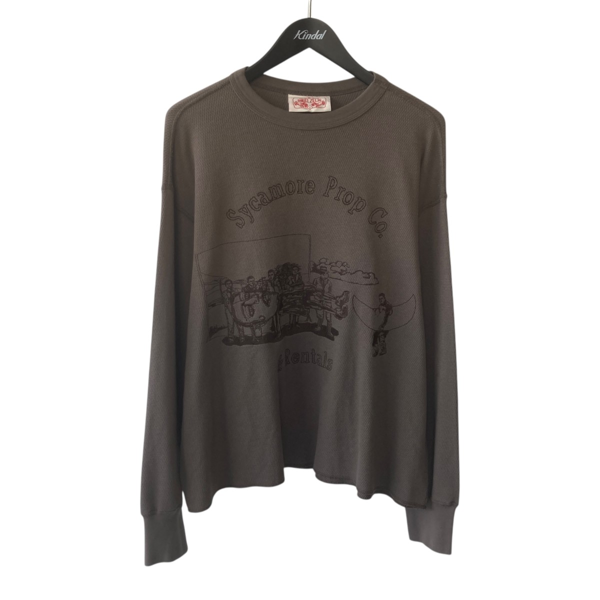 【中古】SAMUEL ZELIG サーマルカットソー ブラウン サイズ：L 【170426】（サミュエルゼリグ）