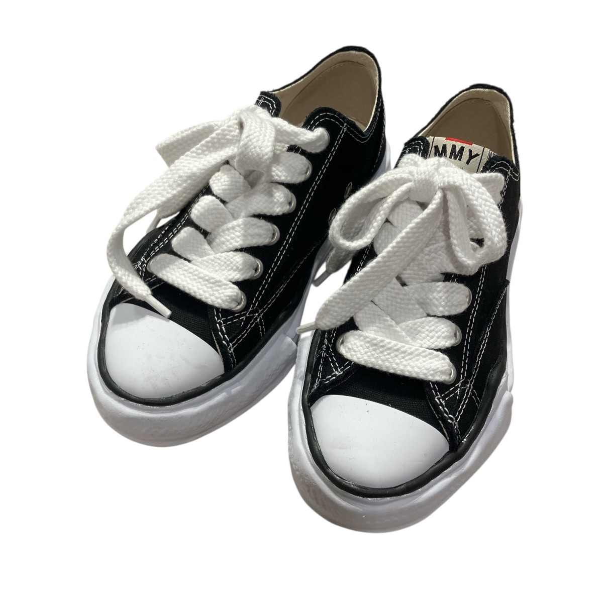 【中古】MIHARA YASUHIRO PETERSON LOW CANVAS スニーカー A01FW702 ブラック サイズ：37 【170426】（ミハラヤスヒロ）