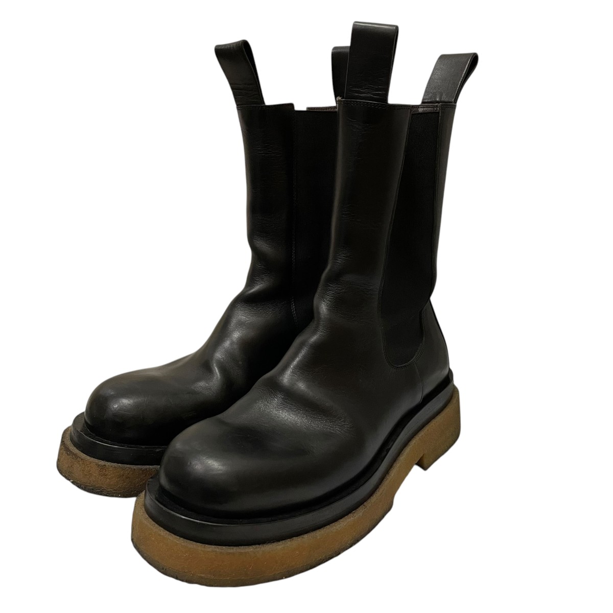 【中古】\u003cBR\u003eBOTTEGA VENETA\u003cBR\u003elug boots ブーツ 黒いこと 大きさ：41\u003cBR\u003e【必要経費思いかえす】