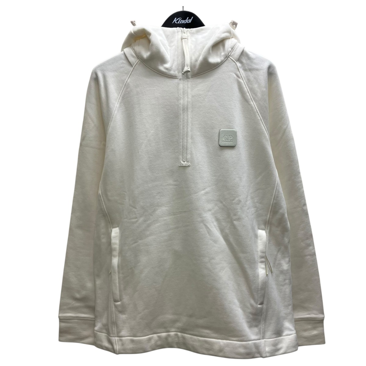 【中古】\u003cBR\u003eC．P COMPANY\u003cBR\u003eハーフジップフーディ 白いこと 大いさ：L\u003cBR\u003e【必要経費思いかえす】 トップス-パーカー-メンズファッション