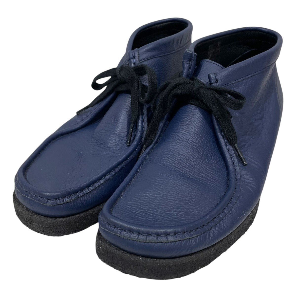 【中古】<br>Padmore＆Barnes×STEVEN ALAN<br>レザーシューズ WP P404 ネイビー サイズ：9<br>【価格見直し】