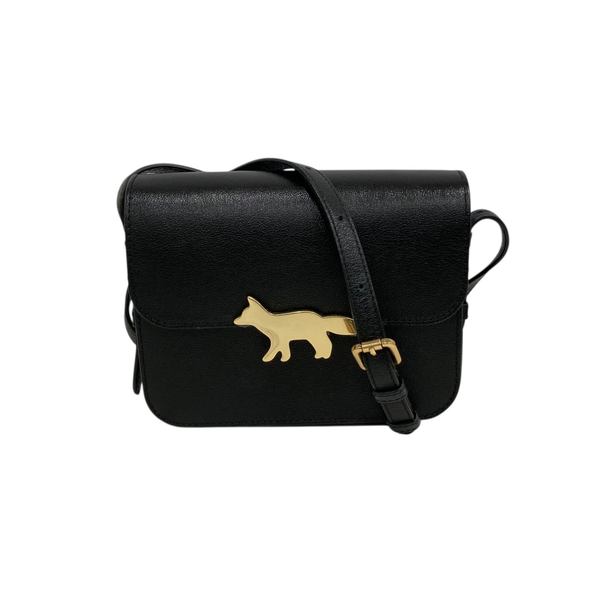 【中古】\u003cBR\u003eMAISON KITSUNE\u003cBR\u003eEDIE BAG ショルダーバッグ SPFENW05170LM0001 黒いこと\u003cBR\u003e【通貨価値思いなおす】
