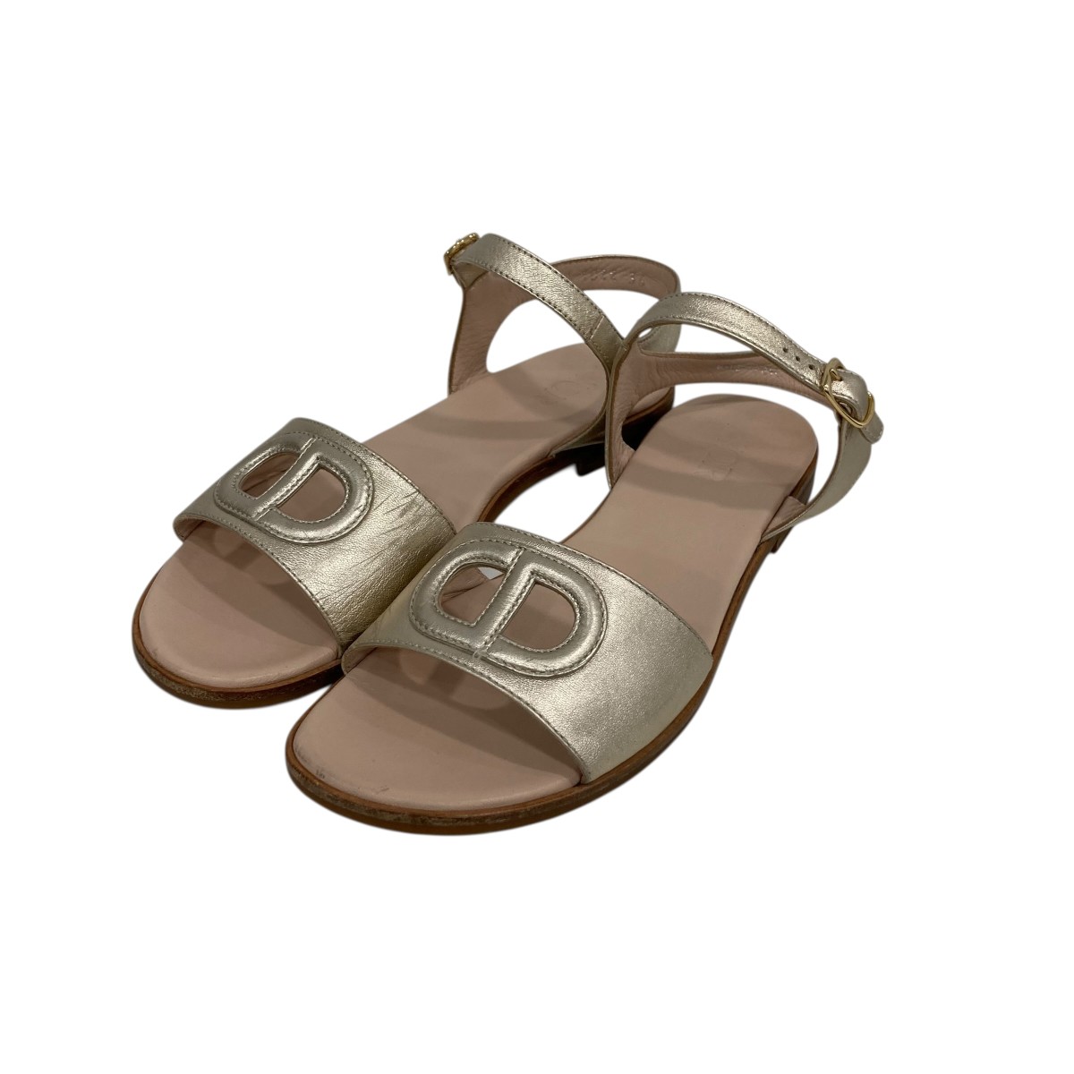 【中古】Christian Dior サンダル MM1022 ゴールド 大きさ：36 【190426】（ディオール）