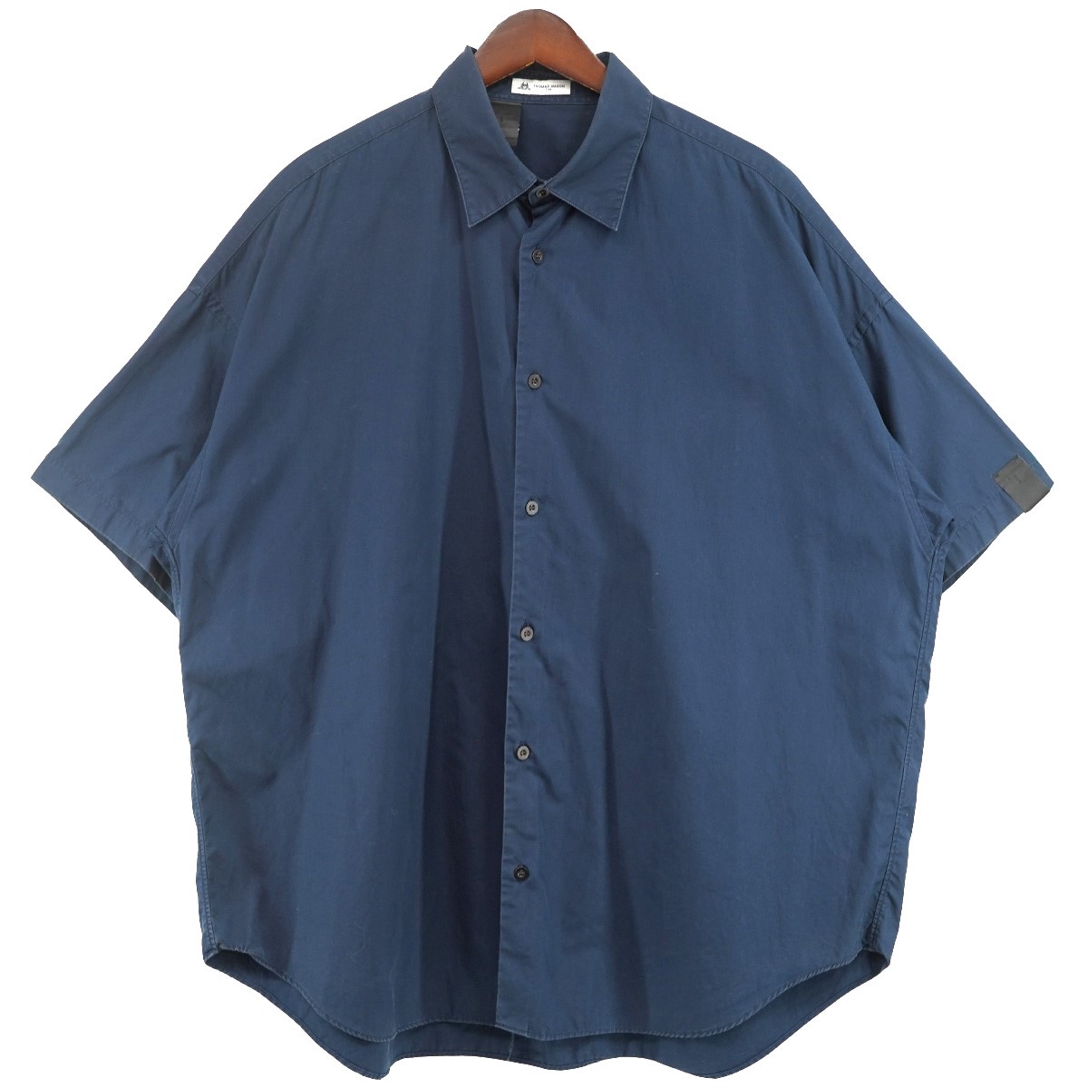 【中古】 N．HOOLYWOOD　 COMPILE LINE Thomas Mason Oversized S／S Shirt トーマスメイソン オーバーサイズド ショートスリーブシャツ 半袖シャツ ネイビー サイズ：38 【180426】（エヌハリウッド） 5,544円