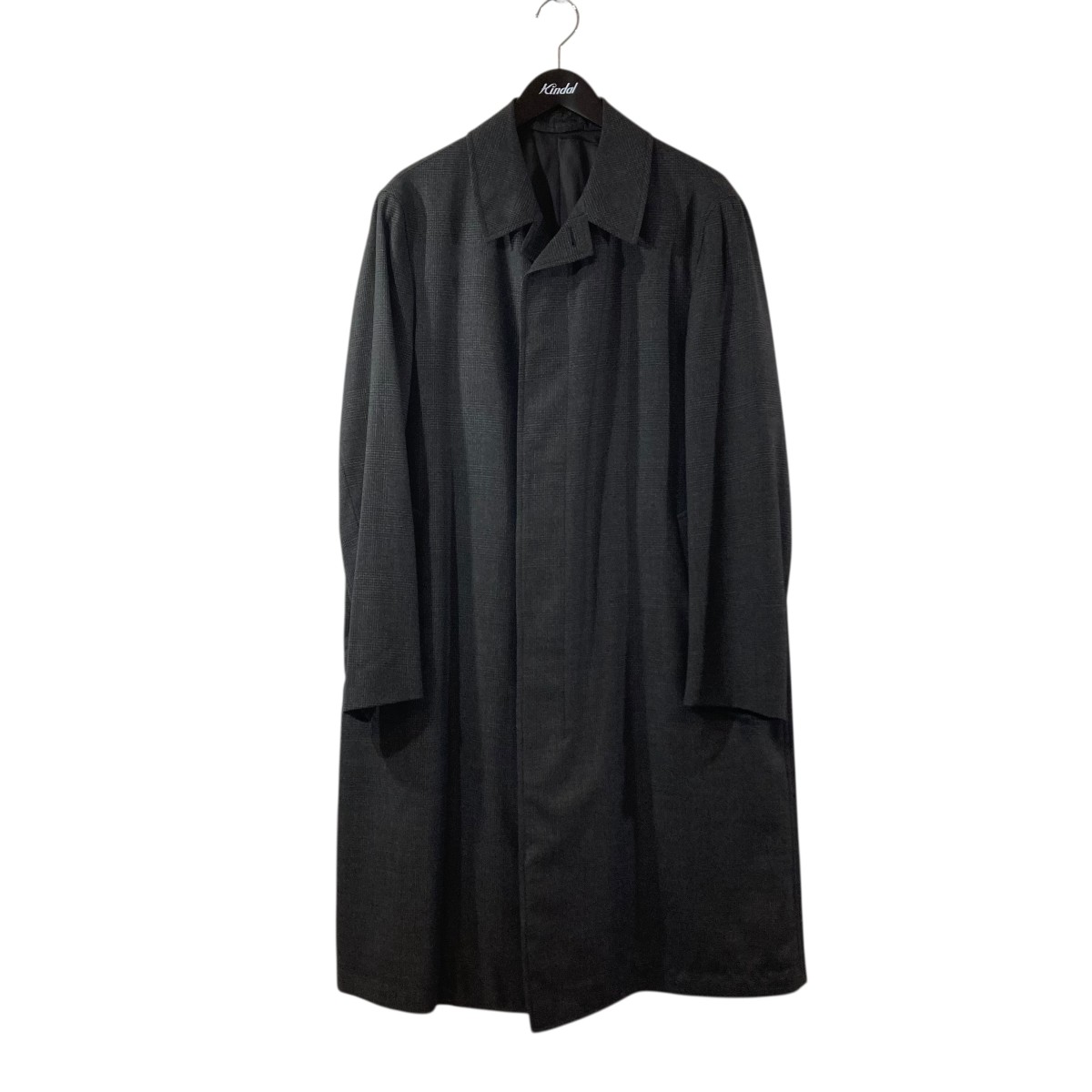 【中古】CARUSO グレン読み合わせる ステンカラー厚地の外套 UJ595L 黒いこと 大きさ：48 【040626】（カルーゾ）