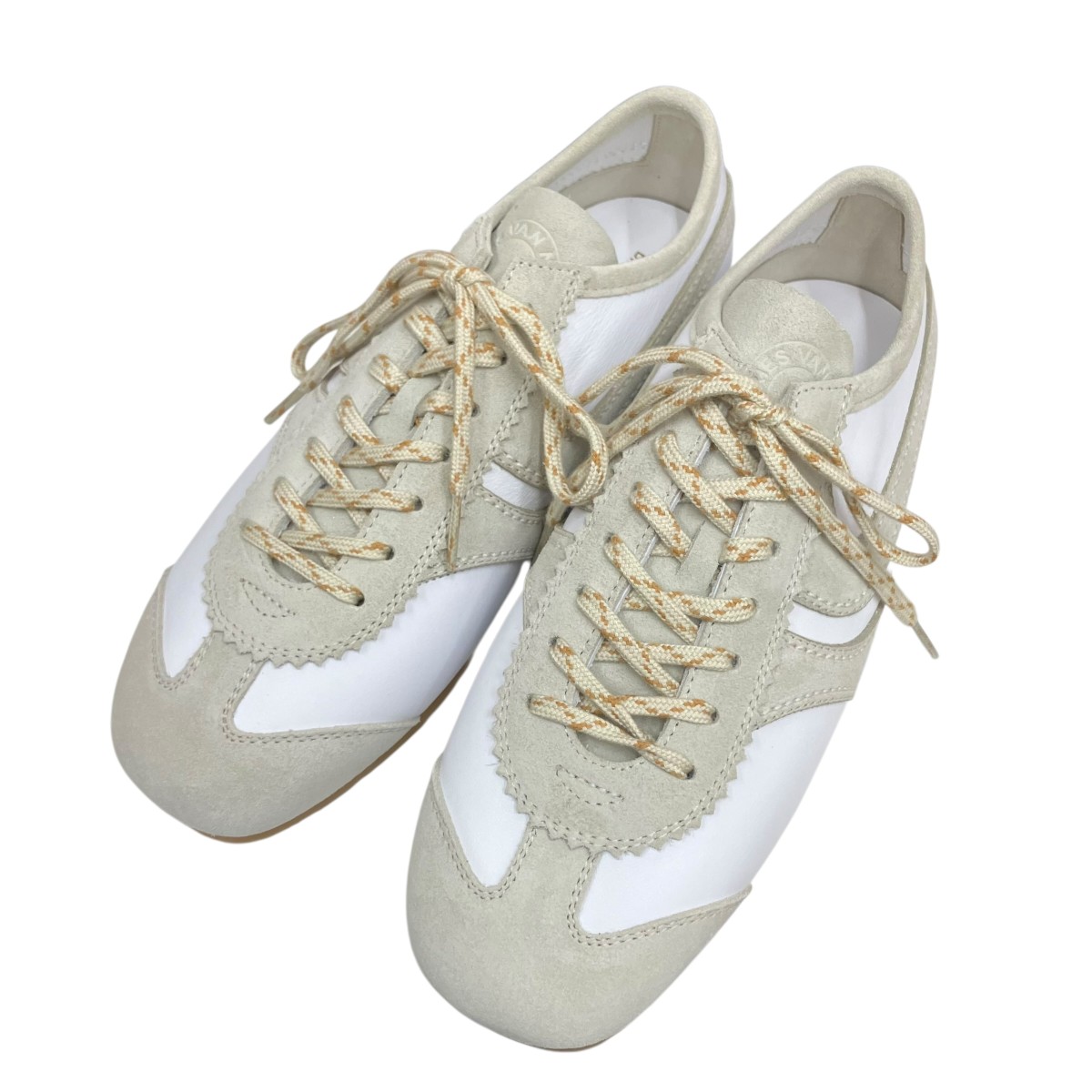 【中古】\u003cBR\u003eDRIES VAN NOTEN\u003cBR\u003eスエードクロススニーカー 252-011721-117-001 白いこと×ベージュ 大きさ：39(約24.5～25ｃｍ)\u003cBR\u003e【通貨価値思いなおす】