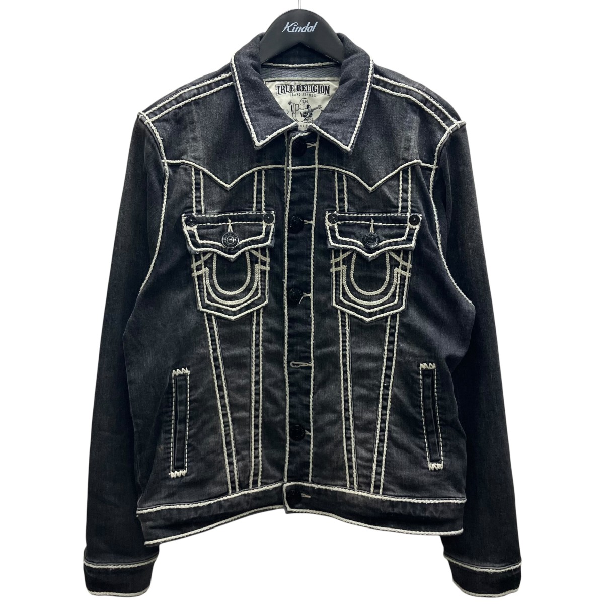 【中古】 TRUE RELIGION　 デニムジャケット グレー サイズ：S 【190426】（トゥルーレリジョン）
