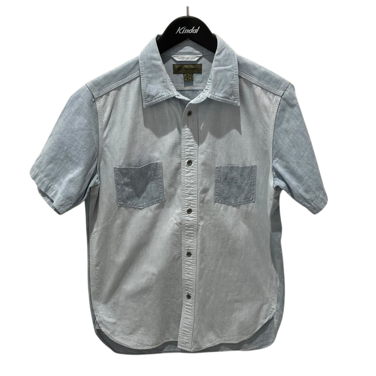【中古】NIGEL CABOURN 半袖プルオーバー 8090011153 インディゴ 大きさ：48 【190426】（ナイジェルケーボン）