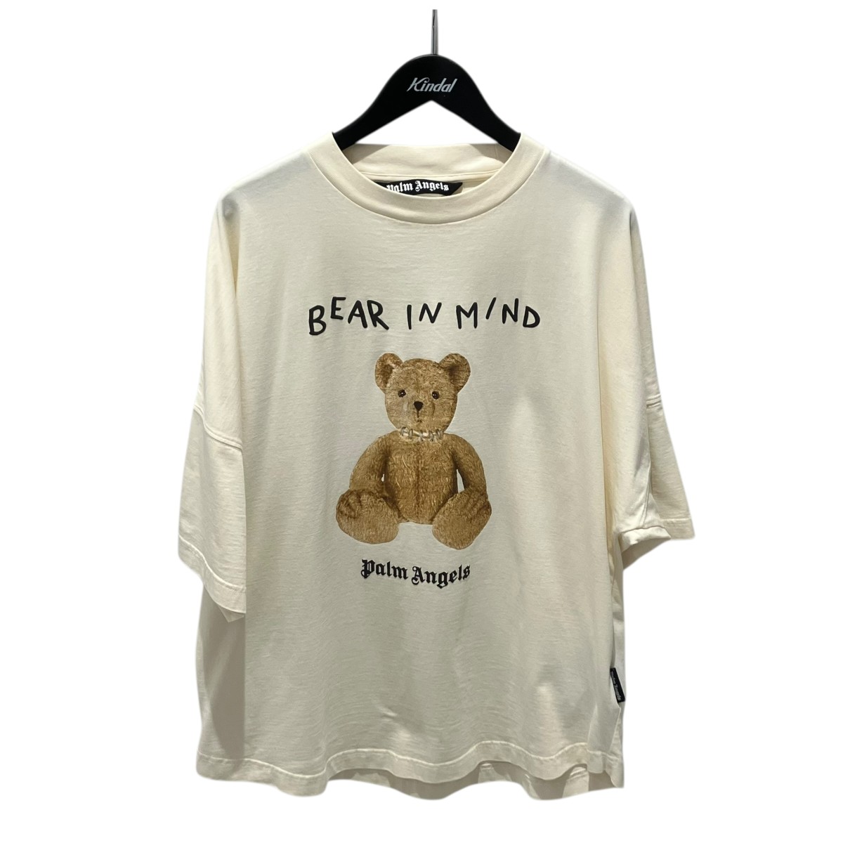 【中古】 Palm Angels　 24AW Bear in Mind TEE Tシャツ PMAA002F24JER013 ホワイト サイズ：L 【190426】（パームエンジェルス）