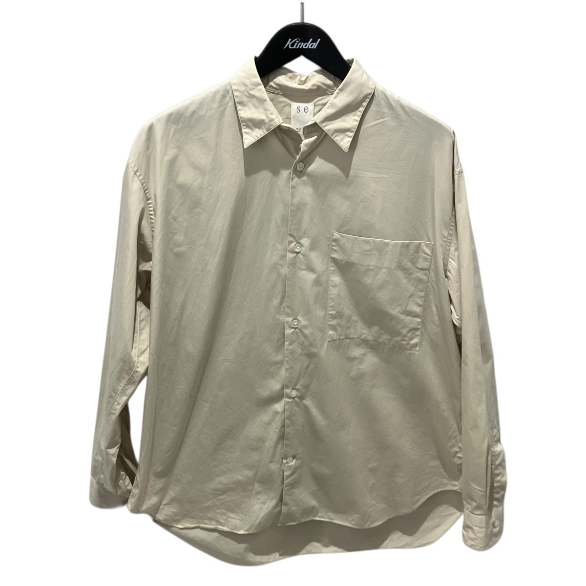 【中古】 seya．　 長袖シャツ BLH-12070-A ベージュ サイズ：M 【190426】（セヤ）