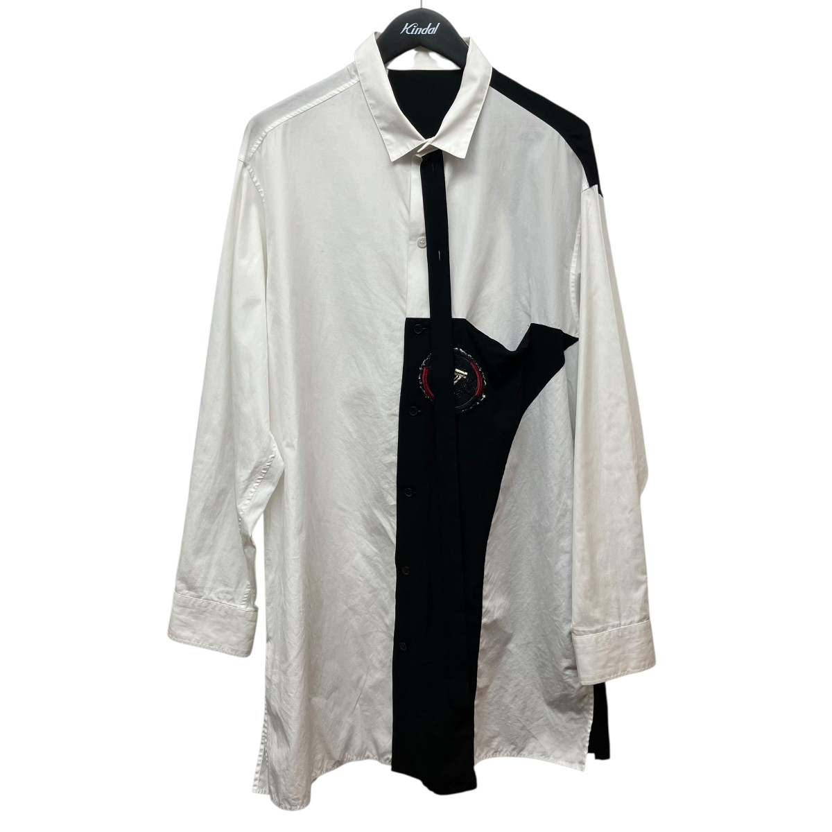 【中古】 YOHJI YAMAMOTO　 前切り替えシャツA ホワイト サイズ：2 【190426】（ヨウジヤマモト） 26,611円