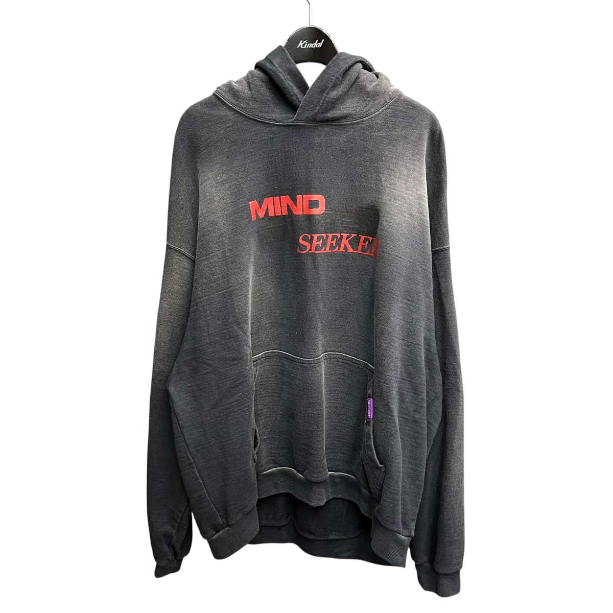 【中古】MINDSEEKER　80&rsquo;s Graphic Hoodie パーカー MSH 241 010 ネイビー サイズ：46 【190426】（マインドシーカー）｜ブランド古着のカインドオル